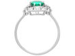 Art Deco Emerald and Diamond Ring setting