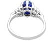 Antique Cabochon Sapphire and Diamond Ring back