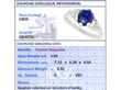 Antique Cabochon Sapphire and Diamond Ring grading card