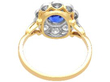 Antique Oval Sapphire and Diamond Ring back