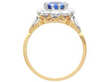 Antique Oval Sapphire and Diamond Ring setting