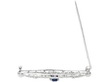 1920s sapphire and Diamond Brooch in Platinum open