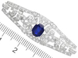 1920s sapphire and Diamond Brooch in Platinum size