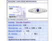 1920s sapphire and Diamond Brooch in Platinum grading card