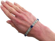wearing 1920s Sapphire Bracelet with Diamonds