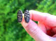 Shakudo Cufflinks in Yellow Gold outside