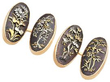 Shakudo Cufflinks in 18ct Yellow Gold