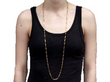 Victorian Gold Chain Necklace wearing