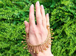 Victorian 18ct Gold Fringe Necklace outside