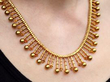 Victorian 18ct Gold Fringe Necklace wearing