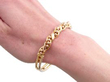 Edwardian Gold Bangle on wrist