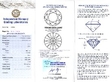 3 Stone Diamond Ring in Platinum certificate