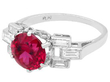 Pink Tourmaline and Diamond Ring