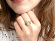 wearing Yellow Sapphire and Chrysoberyl Ring