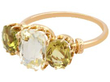 Yellow Sapphire and Chrysoberyl Ring in gold