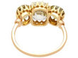 Yellow Sapphire and Chrysoberyl Ring back