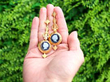 22k Gold Cameo Earrings outside
