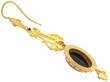 22k Gold Cameo Earring reverse
