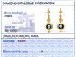 22k Gold Cameo Earrings grading card