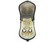 boxed 22k Gold Cameo Earrings