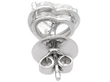 Heart Diamond Stud Earring back
