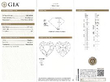 Heart Diamond Stud Earrings certificate