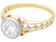 Round Engagement Ring in Gold