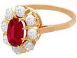 18ct Gold Ruby and Diamond Ring