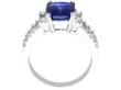 Vintage GIA Certified Sapphire Ring with Diamonds setting