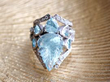 vintage Carved Aquamarine and Diamond Stylised Insect Ring