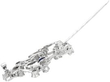 Edwardian Sapphire and Diamond Floral Brooch open