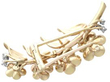 Floral Cartier Brooch in Gold reverse
