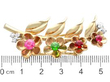 Floral Cartier Brooch in Gold size