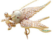 Victorian Gemstone Bird Brooch