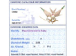Grading Report of Victorian Gemstone Bird Brooch in Gold