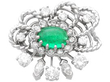 Fine Vintage Emerald Earring with Diamonds