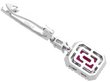 Ruby and Diamond Platinum Drop Earring reverse