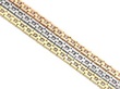 18ct Three Colour Gold Bracelet with Diamonds reverse