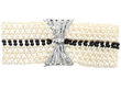 Antique Pearl Onyx Bead Bracelet with Diamonds