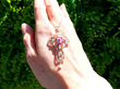 Ruby and Diamond Openwork Pendant outside