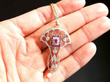 Ruby and Diamond Openwork Pendant in yellow gold