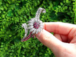 Vintage Ruby Brooch outside