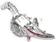Vintage Ruby Brooch reverse