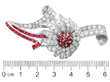 Vintage Ruby Brooch size