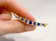 Victorian Sapphire Crescent Brooch