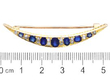 Size of Victorian Sapphire Crescent Brooch