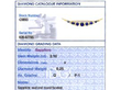 Victorian Sapphire Crescent Brooch Grading Card