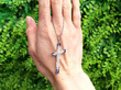 Edwardian Sapphire and Diamond Cross Pendant outside