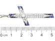 Edwardian Sapphire and Diamond Cross Pendant size