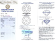 Sapphire and Diamond Cross Pendant certificate